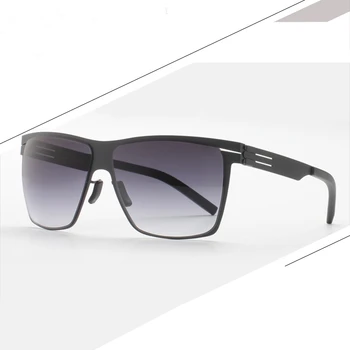 Негабаритные мужские солнцезащитные очки большого размера, сверхлегкие солнцезащитные очки UV400 без винта для мужчин, солнцезащитные очки немецкого бренда для наружного использования