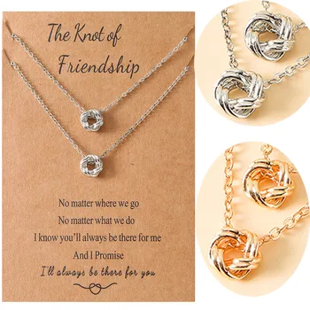 Новая Горячая Распродажа, простое ожерелье с застежкой для дружбы, Хорошие Друзья, Модный Свитер, Ожерелье Унисекс