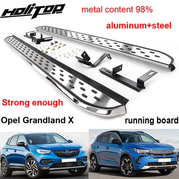 Новое поступление nerf bar боковая перекладина подножки подножка для Opel Grandland X, утолщенный алюминиевый сплав, производство известной фабрики