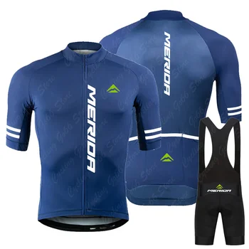 Новые комплекты Майки для велоспорта Merida Team 2023, Летняя Велосипедная одежда MTB с коротким рукавом Ropa Ciclismo, Велосипедная форма для верховой езды на открытом воздухе