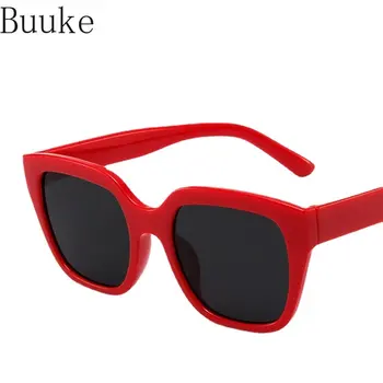 Новые солнцезащитные очки в стиле хип-хоп ярких цветов, модные Простые удобные солнцезащитные очки в сетчатом красном цвете, ретро-очки в квадратной большой оправе.
