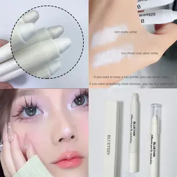 НОВЫЕ тени для век, Лежащий Шелкопряд, Маркер, ручка, Матовая Белая ручка, Корейская косметика, Профессиональный блеск для макияжа глаз для женщин