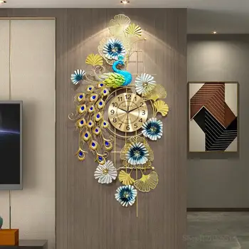 Новые часы с украшением в виде павлина в китайском стиле, модные креативные роскошные часы в китайском стиле в европейском стиле