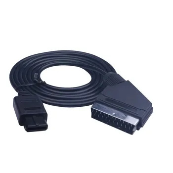 Новый RGB-видео AV-кабель, ведущий игровой 1,8-метровый RGB-видео AV-кабель Scart для Nintendo N64, NGC SNES для PAL-кабеля