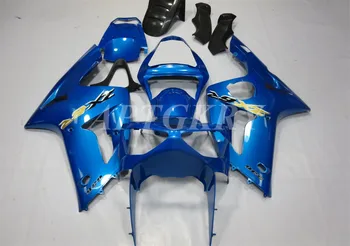 Новый комплект обтекателя мотоцикла из АБС-пластика, пригодный для Kawasaki Ninja ZX6R 636 ZX-6R 2003 2004 Комплект кузова Custom Blue Cool