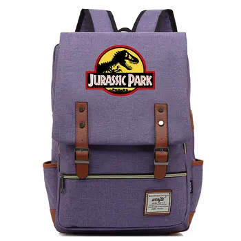 Новый стиль, винтажные Динозавры, повседневный рюкзак для ноутбука, женские холщовые Оксфордские водонепроницаемые сумки