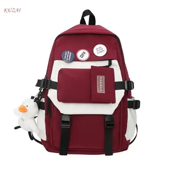 Новый Универсальный рюкзак для девочек и мальчиков-подростков, модный тренд, Школьная сумка для студенток, водонепроницаемые женские рюкзаки, Большая вместительная сумка