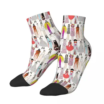 Носки до щиколоток Bjork Pop Art мужские женские осенние чулки с принтом