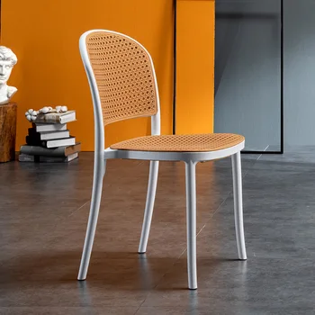 Обеденные стулья Nordic для гостиной, мобильное Расслабляющее Роскошное Эргономичное обеденное кресло Garden Sillon, Индивидуальная мебель для дома ZY50CY