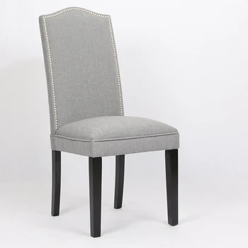 Обеденные стулья в американском современном минимализме, Ресторанные стулья из скандинавской обивочной ткани из массива дерева, Частный обеденный стул в отеле