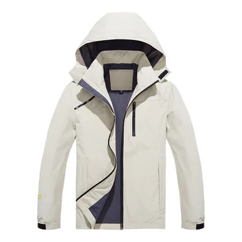 Однослойная куртка Soft Shell Для мужчин и женщин, Весенне-осеннее ветрозащитное водонепроницаемое пальто, Дышащая рабочая одежда для улицы