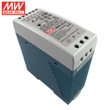 Оригинальный MEAN WELL MDR-40-48 40 Вт 48 В DIN-рейка Импульсный Источник питания от 110 В/220 В переменного тока до 48 В постоянного тока 0.83A Блок питания PSU SMPS Трансформатор