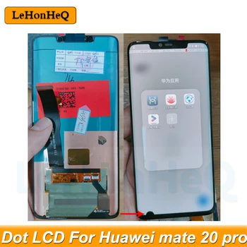Оригинальный ЖК-дисплей С Точкой Для Huawei Mate 20 Pro LCD LYA-L09 LYA-L29 Дисплей С Сенсорным Экраном и Цифровым Преобразователем в сборе