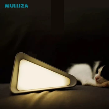 Откидная светодиодная настольная лампа креативный маленький ночник технология гравитационного зондирования новая прикроватная тумбочка для спальни треугольный подарок современный
