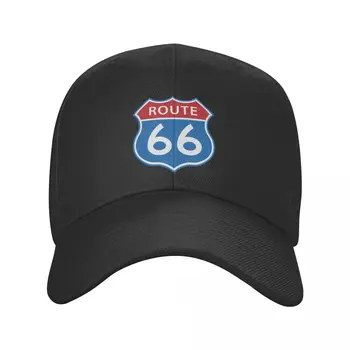 Персонализированная Бейсболка Route 66 Спортивная Женская Мужская Регулируемая Шляпа Для Папы Americas Highway Осенние Бейсболки Snapback Для Дальнобойщиков