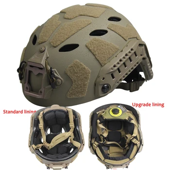 Перфорированный тактический шлем из углеродного волокна SF для занятий спортом на открытом воздухе, для военных операций, защитное снаряжение