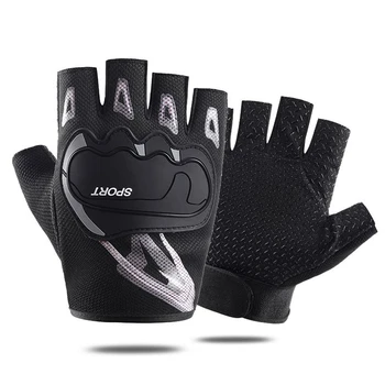 Перчатки с полупальцами, дышащие нескользящие перчатки, Амортизирующие спортивные перчатки для верховой езды, фитнес-тренировок, езды на велосипеде, рыбалки