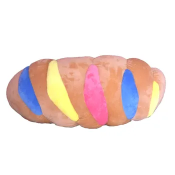 Плюшевая Мягкая игрушка, Забавная 3D имитация подушки в форме хлеба, Мягкая Поясничная подушка для спины, Домашний декор