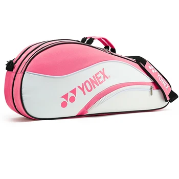Подлинная профессиональная сумка для ракеток Yonex 2022 года вмещает до 4 ракеток для бадминтона Спортивная сумка с отделением для обуви для женщин и мужчин