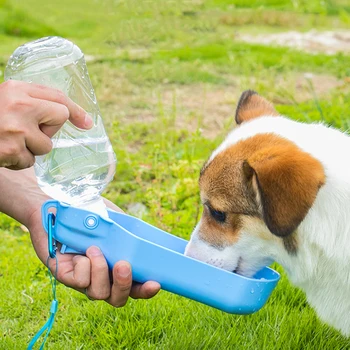 Портативная бутылка для воды для собак для маленьких и больших собак, миска для прогулок на свежем воздухе, бутылка для воды для домашних животных, поилка для кошек, принадлежности для собак