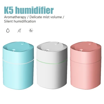 Портативный увлажнитель воздуха K5 Aroma Essential Oil Humidificador USB-распылитель холодного тумана для домашнего автомобиля, бесшумный Мини-очиститель воздуха, диффузор