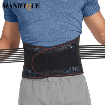 Пояс для поддержки спины MANIFIQUE, Мужской корсет для спины, Ортопедическая защита поясницы, пояс для поддержки позвоночника, корсет для талии