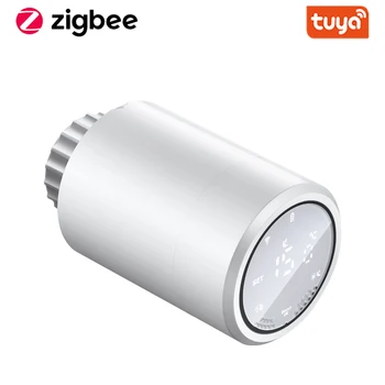 Привод радиатора Tuya Smart ZigBee Программируемый термостат Термостатический клапан радиатора Регулятор температуры Поддержка Alexa