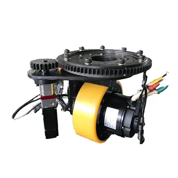 Приводное колесо двигателя с постоянным магнитом постоянного тока в сборе с рулевым управлением, детали для вилочного погрузчика мощностью 24 В 0,75 кВт
