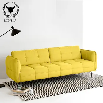 Простая домашняя мебель для гостиной, набор для отдыха, Простой элегантный Современный тканевый диван