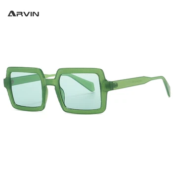 Простые ретро Маленькие квадратные солнцезащитные очки для женщин, модные очки желейного цвета, Модные зеленые розовые оттенки, Прямоугольные солнцезащитные очки UV400