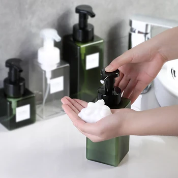 Пустой дозатор пенящегося мыла для дезинфицирующего средства для рук в ванной, Шампунь, Лосьон для мытья тела, Многоразовый флакон с помпой, контейнер для пены
