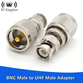 Разъем BNC Male-UHF SO239 -BNC RF адаптер BNCJ UHFJ высокочастотный, полностью медный