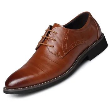 Роскошная брендовая Мужская официальная обувь, Деловая Повседневная кожаная обувь в стиле ретро, высококачественные мужские модельные туфли, Zapatos De Vestir Hombre, Размер 48
