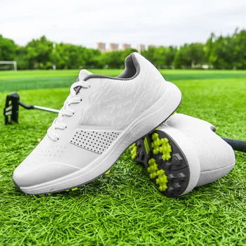 Роскошная обувь для гольфа, мужская тренировочная одежда для гольфа, уличная роскошная обувь для гольфистов, противоскользящие спортивные кроссовки
