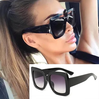 Роскошные Летние Женские солнцезащитные очки Бренд-дизайнер 2023 Тренд Винтажные квадратные солнцезащитные очки Леди Крутых оттенков в стиле ретро Солнцезащитные очки для женщин