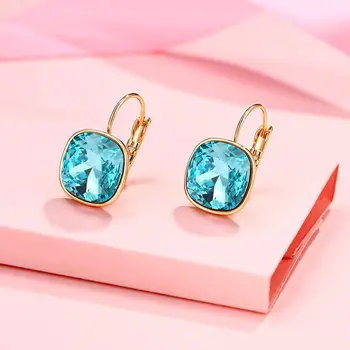 Роскошные серьги-кольца с кристаллами, модные серьги для женщин, ювелирные изделия, Подарок, Корейские Серьги