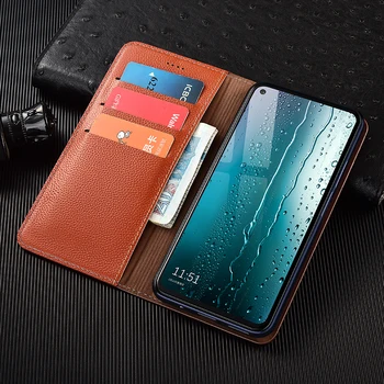 Роскошный кожаный бумажник с рисунком личи, чехол для телефона Huawei Honor 30 30i 30s 50 60 70 Pro Plus SE Lite, откидная магнитная крышка