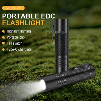 Самый мощный светодиодный фонарик L2, USB-перезаряжаемые фонарики, 5 режимов освещения, Тактический фонарик, Водонепроницаемый фонарик с батареей