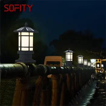 Светодиодное освещение для патио SOFITY, солнечный Водонепроницаемый современный уличный светильник для веранды, балкона, виллы во внутреннем дворе