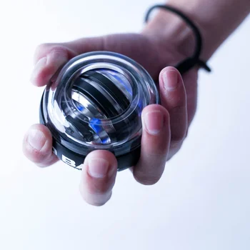 Светодиодный ручной мяч для запястья с электроприводом, Самозапускающийся гироскопический мяч Powerball, тренажер для мышц рук, тренажер для упражнений, усилитель оборудования