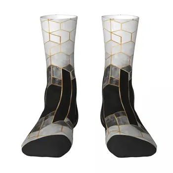 Симпатичные чулки Charcoal Hexagon R117 с контрастным цветом, компрессионные носки Humor с ранцем