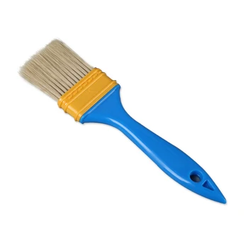 Синяя Пластиковая кисть с хохолком на ручке, щетка для чистки автомобилей, кисть для рисования маслом из свиной шерсти