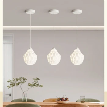 Современные простые скандинавские креативные абажуры Прикроватные лампы для ресторана, спальни, освещение с 3D-печатью