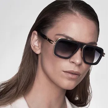Солнцезащитные очки для женщин в мужском стиле DTS403 с защитой от ультрафиолета, ретро-пластина, Прямоугольная Матовая оправа, Очки специального дизайна, Случайная коробка