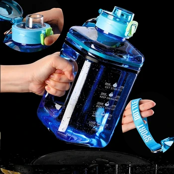 Спортивная бутылка для воды объемом 2,2 л, ведро емкостью в тонну, герметичные бутылки для воды объемом в полгаллона для занятий фитнесом, спортом на открытом воздухе