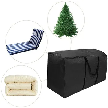 Сумка для хранения большой емкости, водонепроницаемая Рождественская Елка, подушка для садовой мебели, сумка для перемещения на молнии, Пылезащитная сумка для палатки на открытом воздухе.