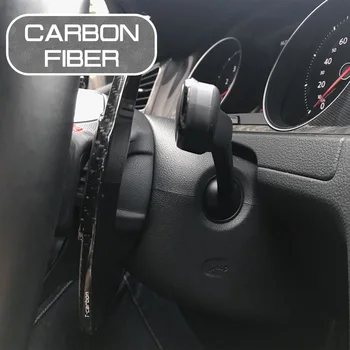 Удлинитель рулевого колеса автомобиля из углеродного волокна для VW Golf 7 Для VW Scirocco 2015 2016 Чехлы для переключателей Автомобильные наклейки