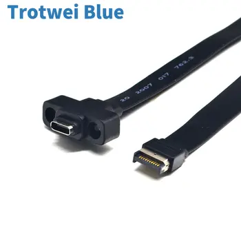 Удлинительный кабель USB 3.1 на передней панели от Type-E до Type-C Gen 2 10 Гбит / с с 2 винтами 30 см