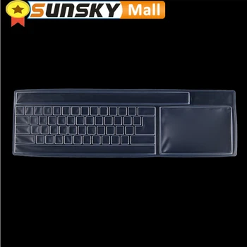 Ультратонкий Прозрачный силиконовый чехол для настольной клавиатуры для ПК для ноутбука Размер 445*134*0.5 мм
