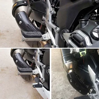 Универсальный мотоцикл Глушитель Выхлопной трубы Защита ног Теплозащитный кожух для Yoshimura AR SC AK Yamaha Kawasaki C
